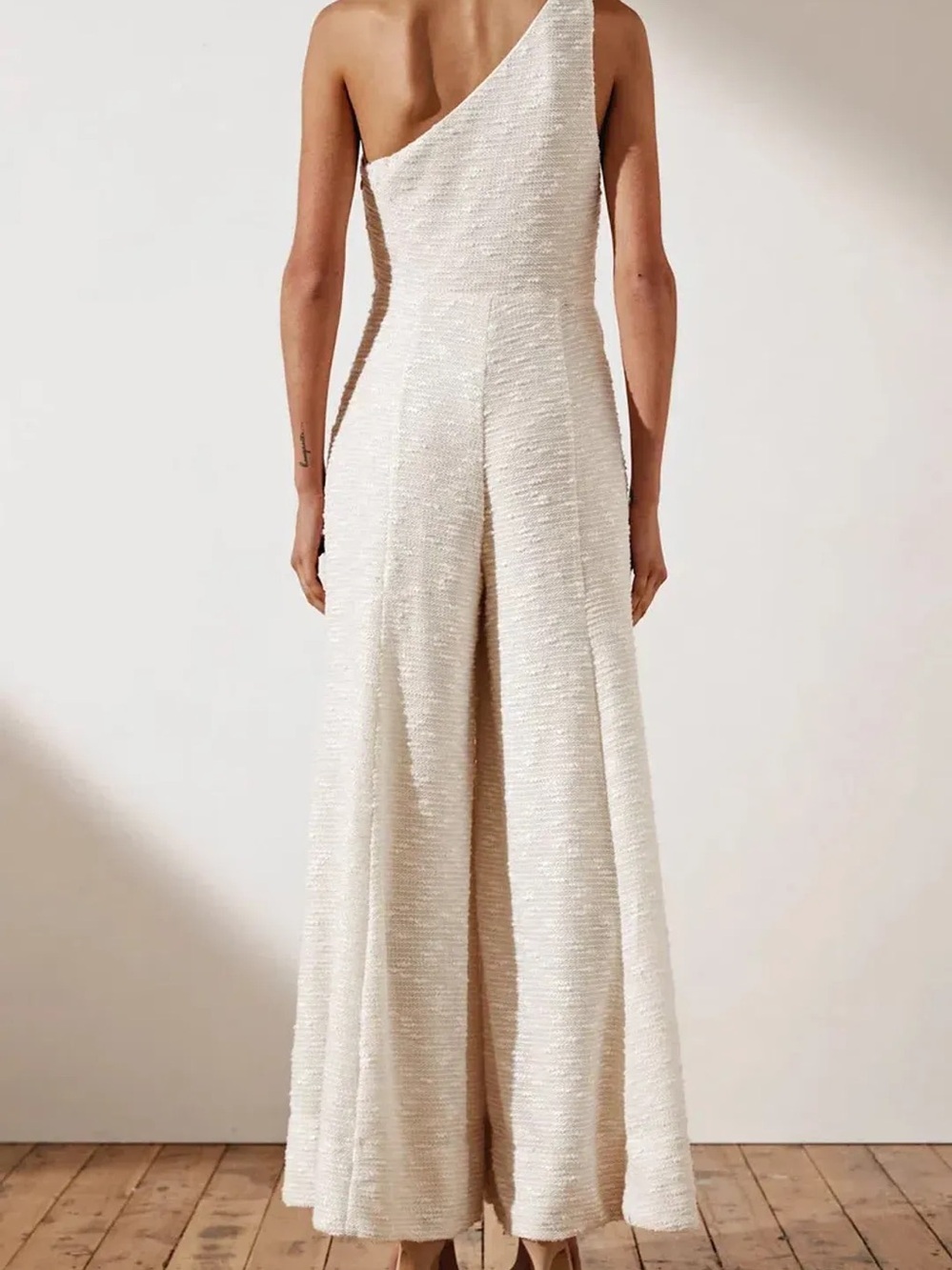 NWOT Shona Joy Ortiz Jumpsuit in Cream Sz 2 - Picture 2 of 15